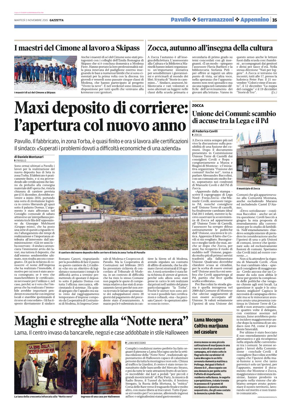 Maxi Deposito Di Corriere: L'apertura