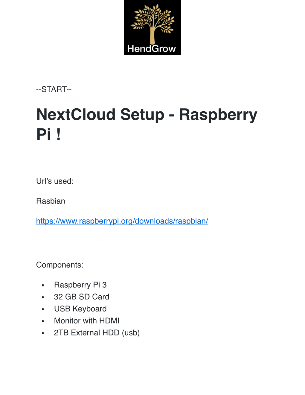 Nextcloud Setup - Raspberry Pi !
