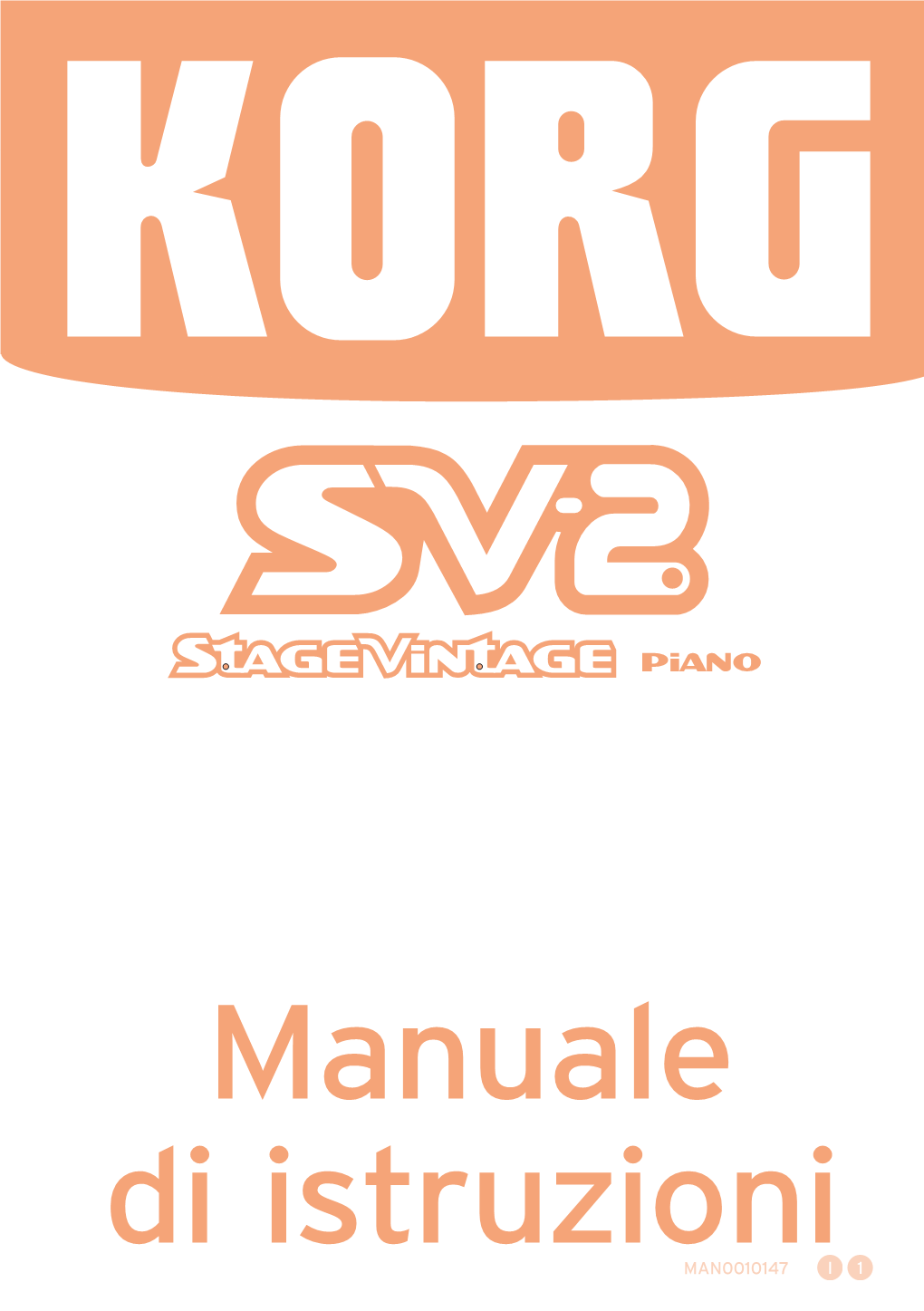 KORG SV-2 Manuale Di Istruzioni