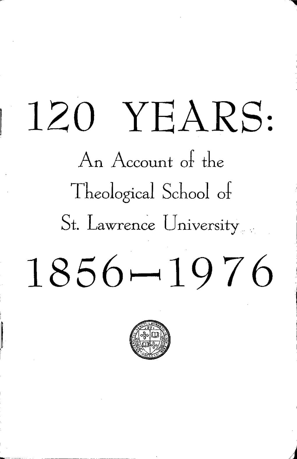 St. Lawrence University Theological School 1856-1976.Pdf