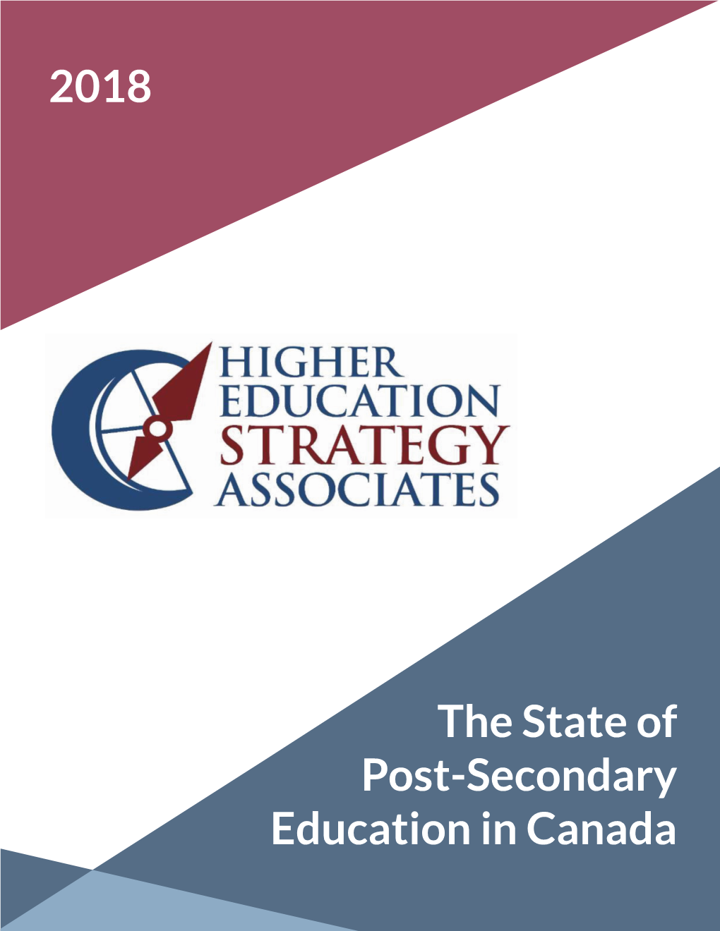 The State of Post-Secondary Education in Canada 2018