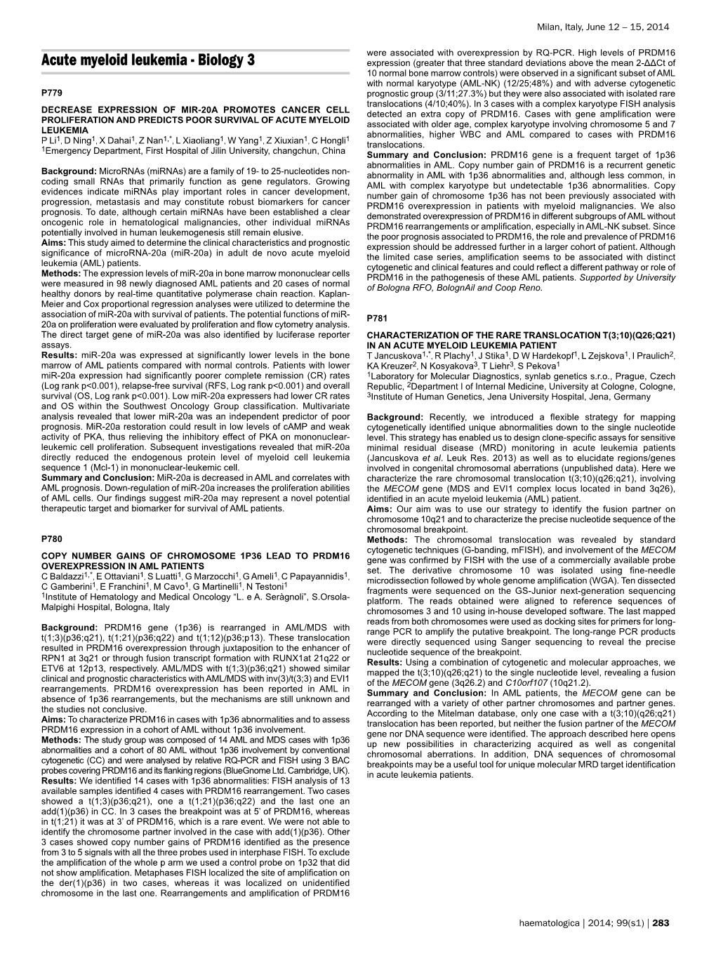 Acute Myeloid Leukemia