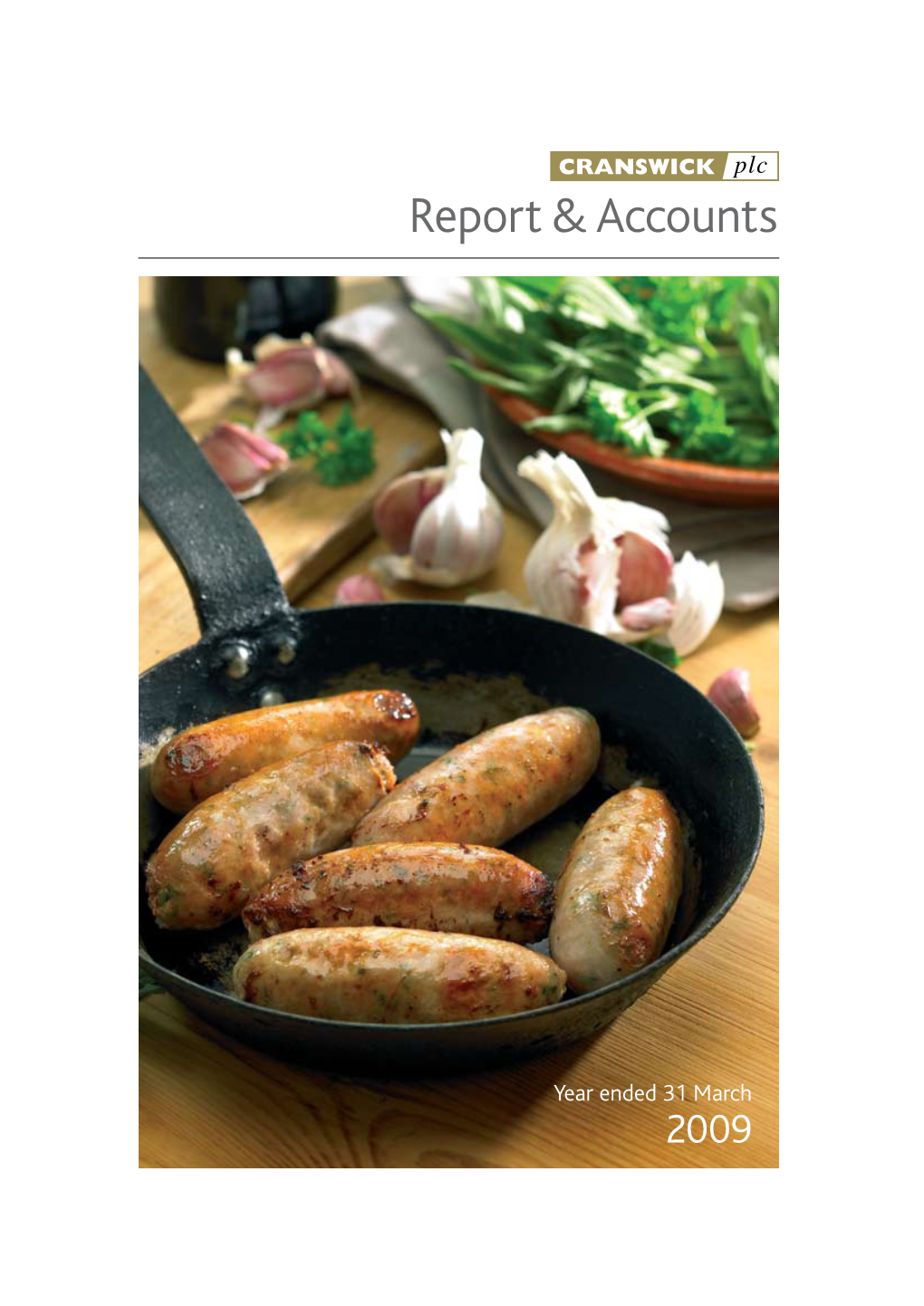 Cranswick Plc Report & Accounts 2009