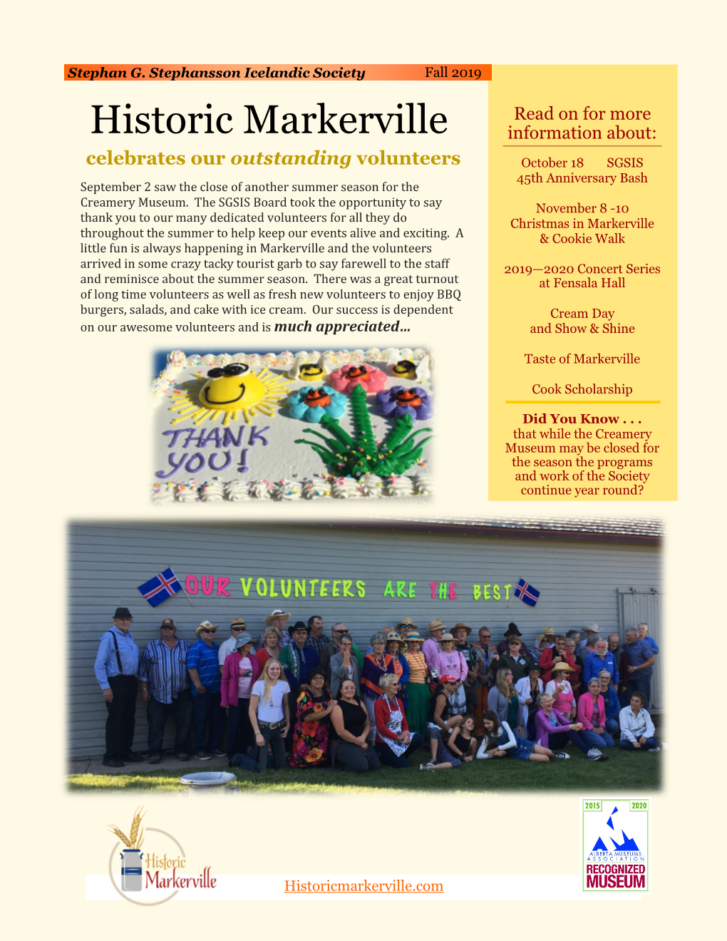 Historic Markerville Read on for More