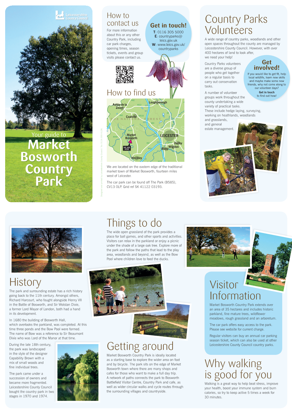 Market Bosworth Country Park Leaflet