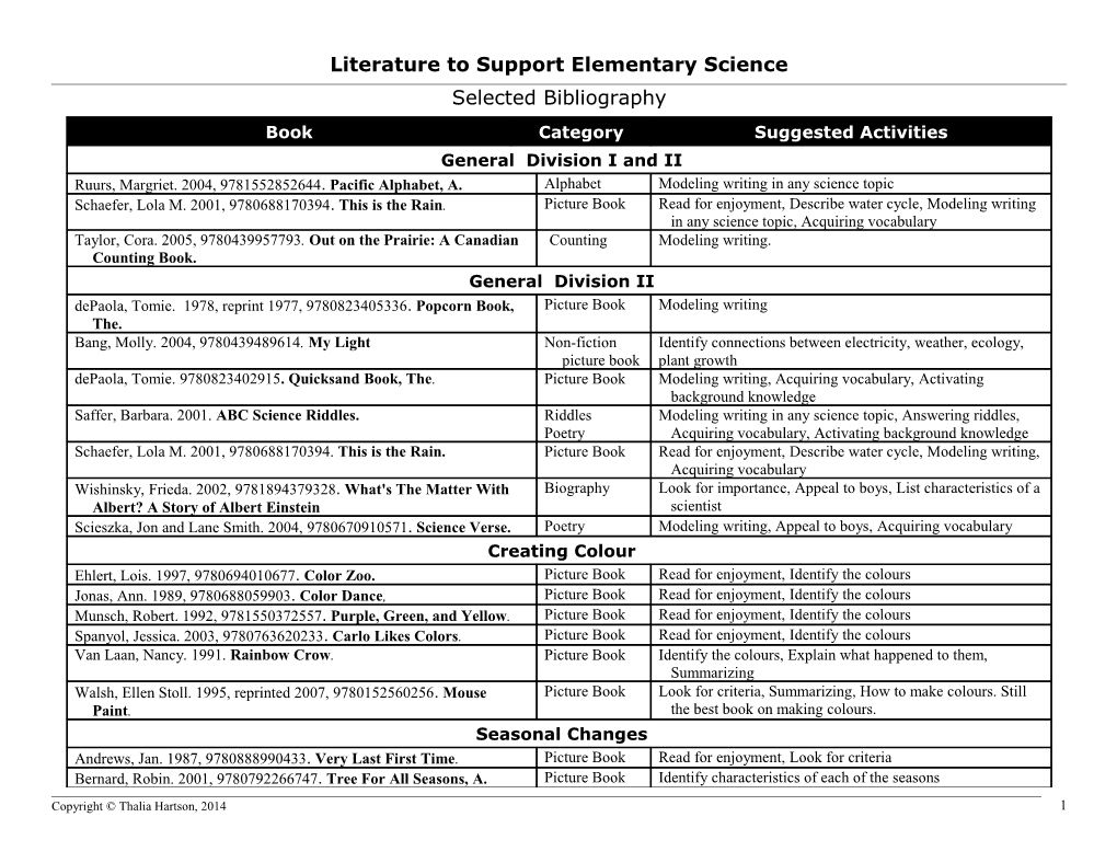 Literature and Science