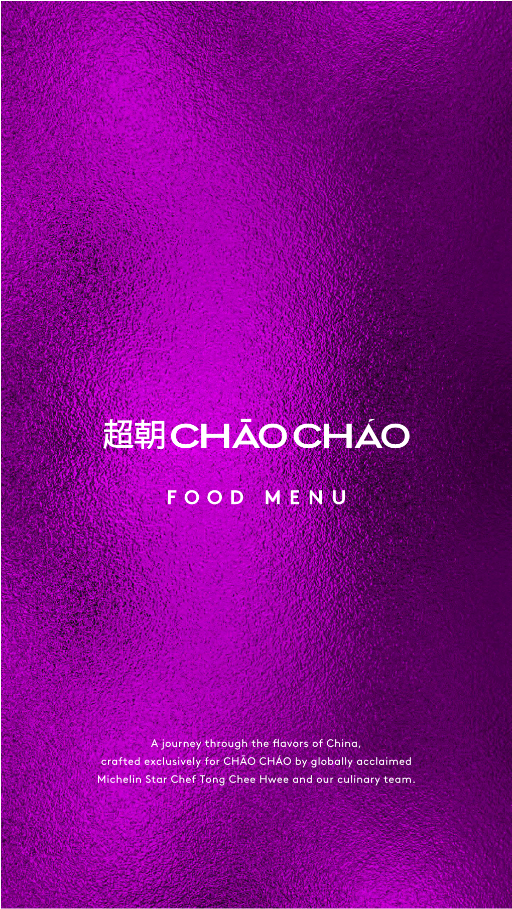 Chao-Chao Food Menu