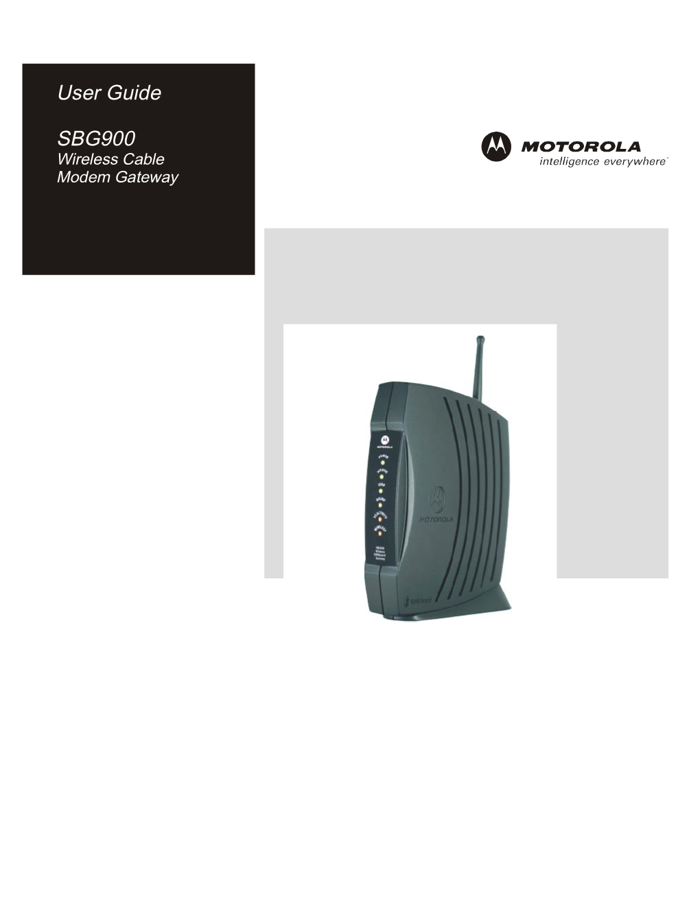 Motorola Gateway SBG900 Wireless Cable Modem User's Guide