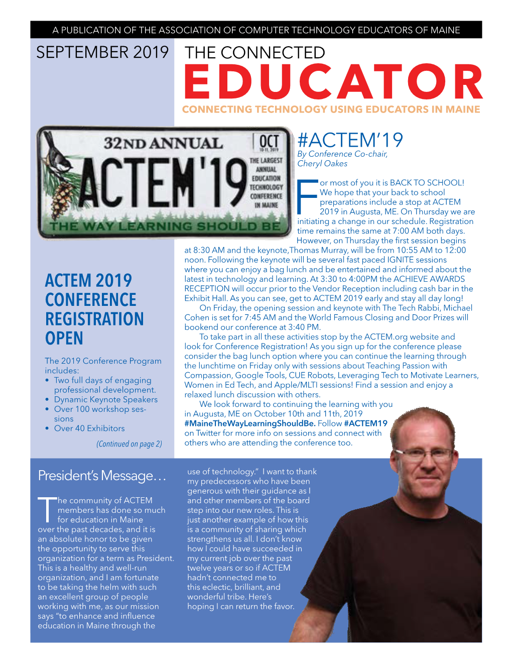 Educators of Maine September 2019 the Connected