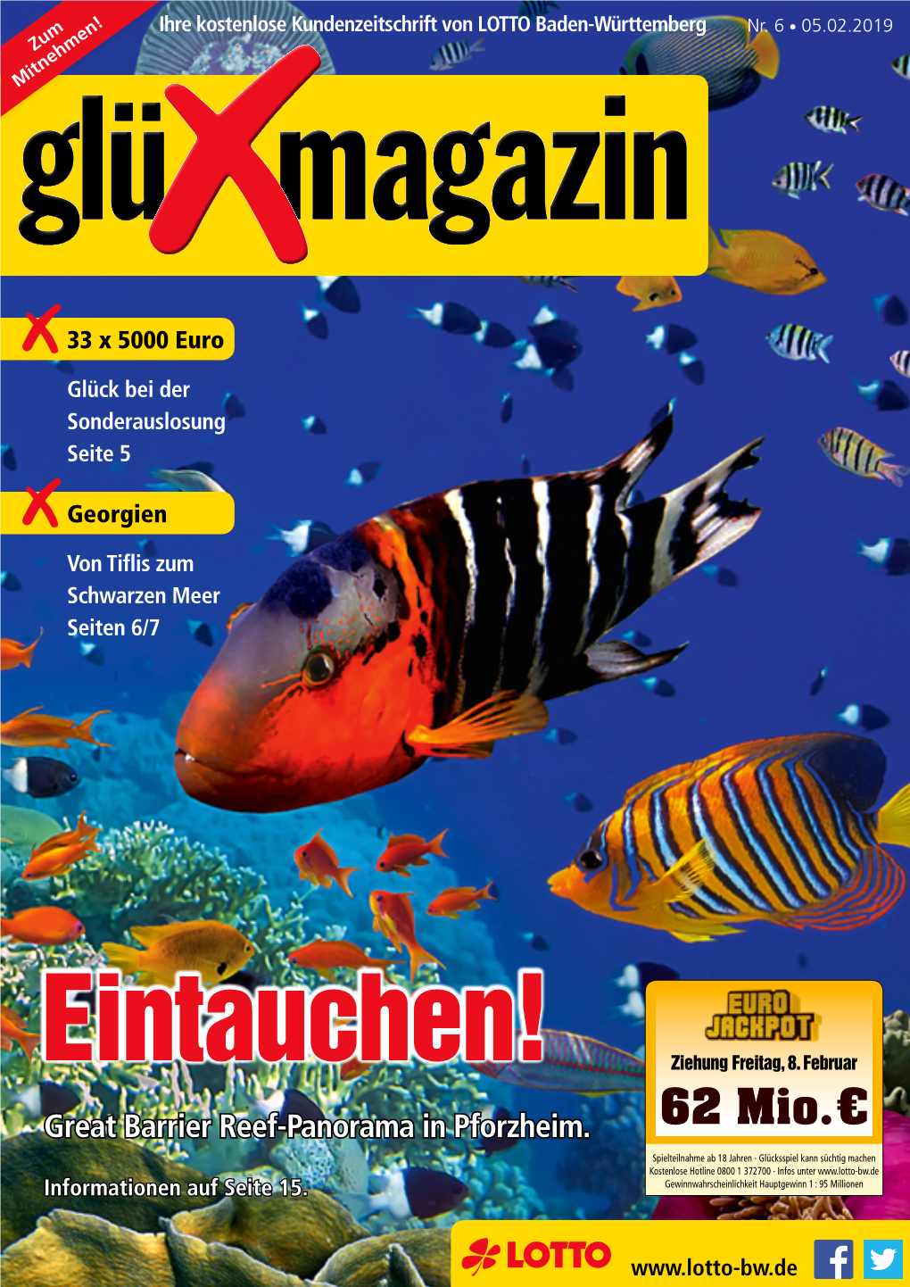 62 Mio. € Spielteilnahme Ab 18 Jahren · Glücksspiel Kann Süchtig Machen Kostenlose Hotline 0800 1 372700 · Infos Unter Informationen Auf Seite 15