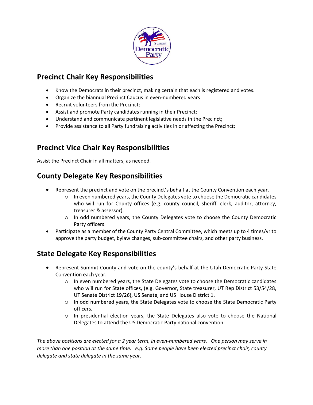 Precinct Chair & Delegate Resp Jan2018