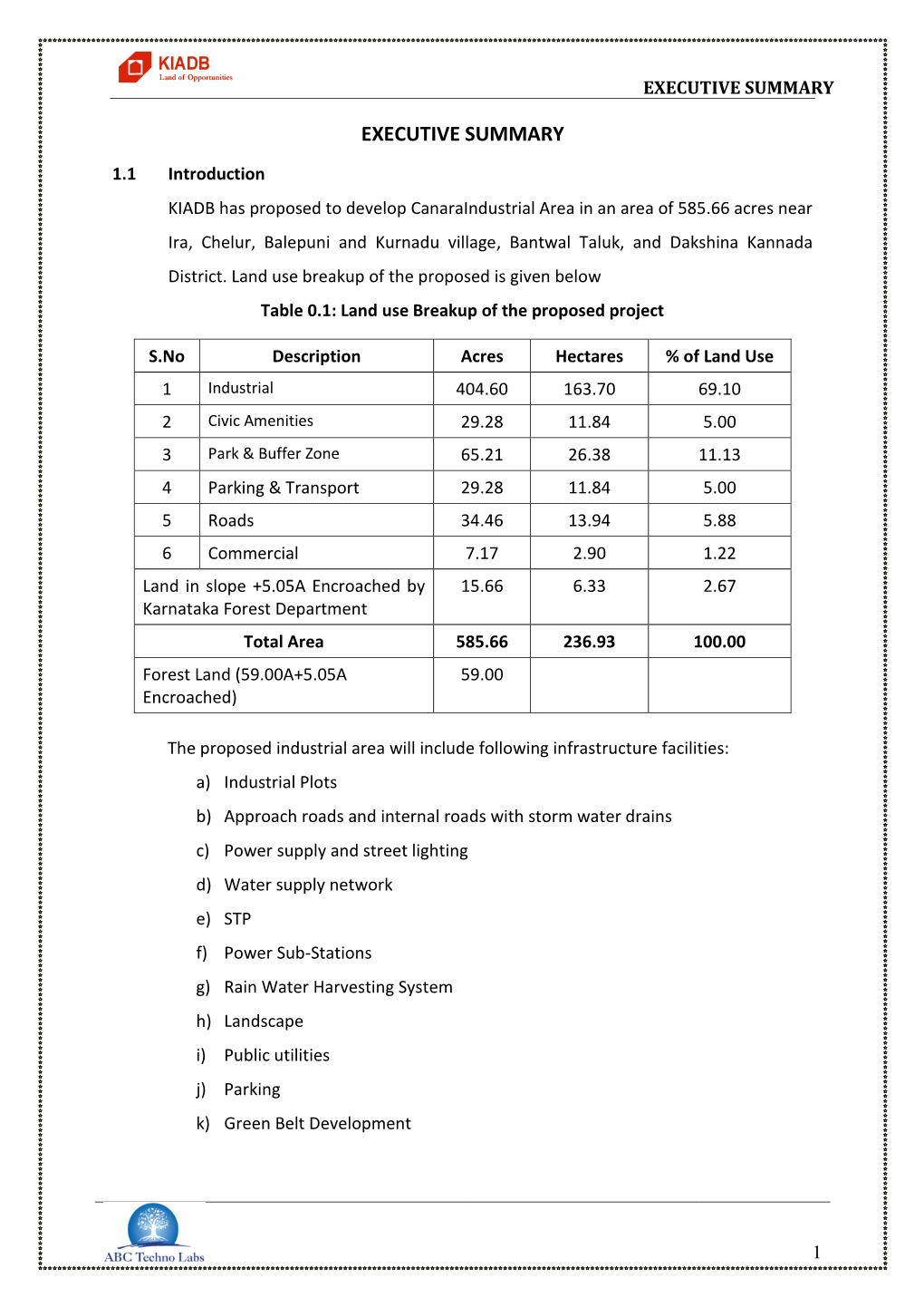 Canara Industrial Area Environmental