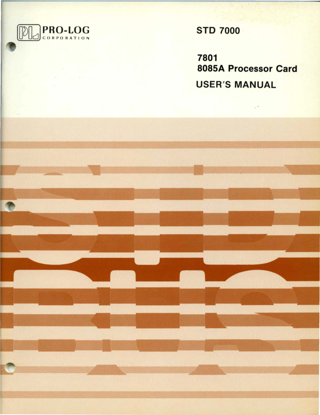 STD 7000 7801 808SA Processor Card USER's MANUAL