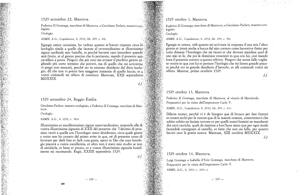 Giulio Romano. Repertorio Di Fonti Documentarie. Tomo I, Parte Seconda