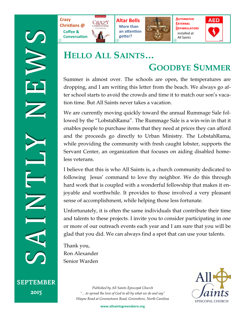 Saintly News SEPTEMBER 2015 Finalb