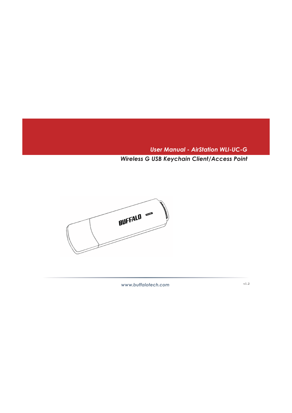 User Manual - Airstation WLI-UC-G Wireless G USB Keychain Client/Access Point