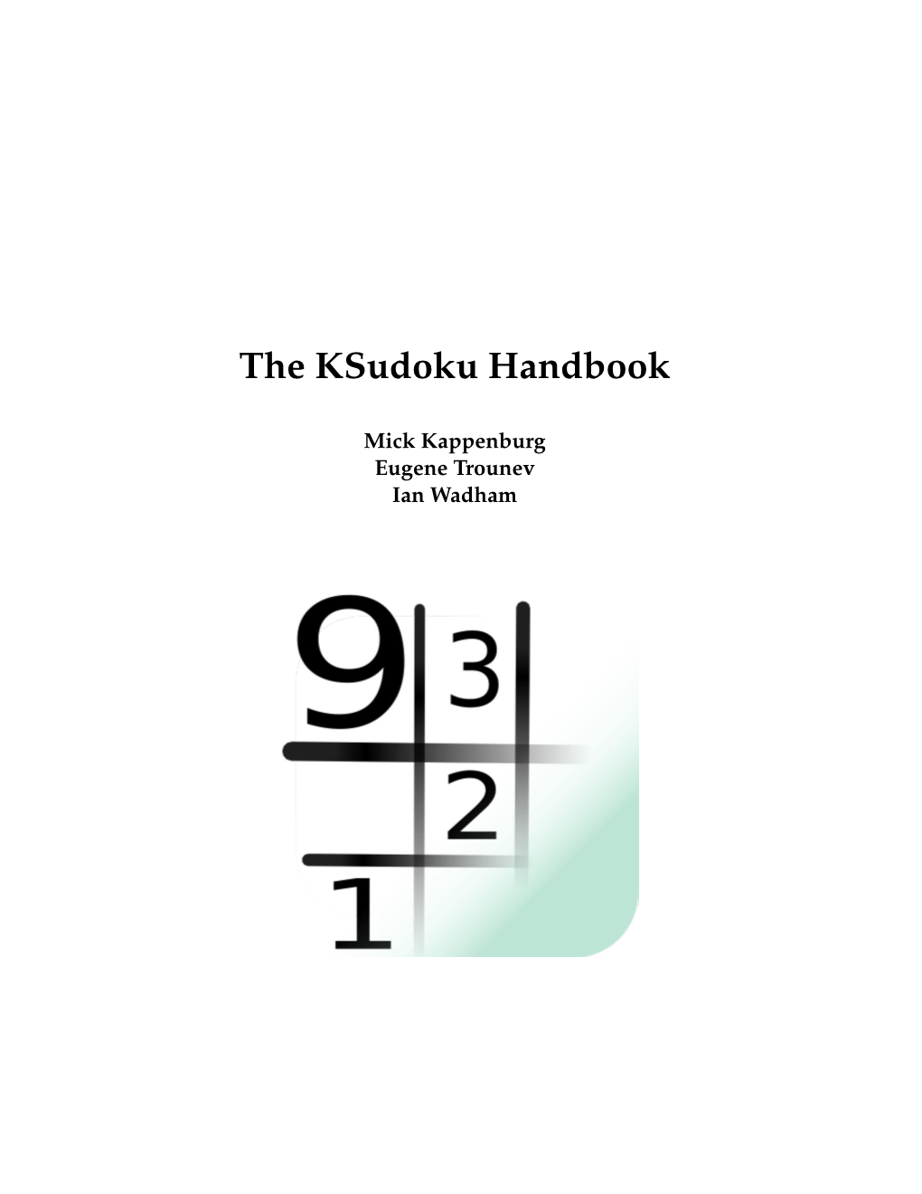 The Ksudoku Handbook