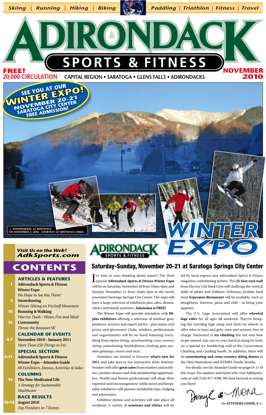 Winter Expo! November 20-21 Saratoga City Center Free Admission!