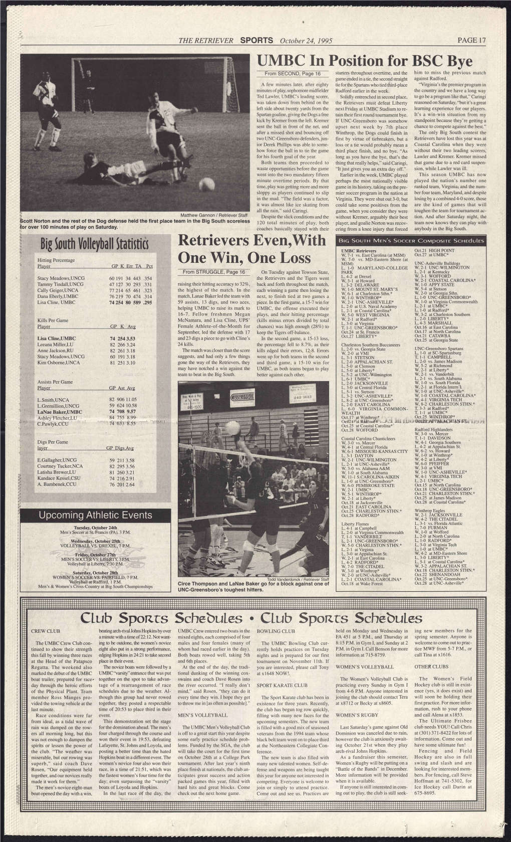 THE RETRIEVER SPORTS October 24, 1995