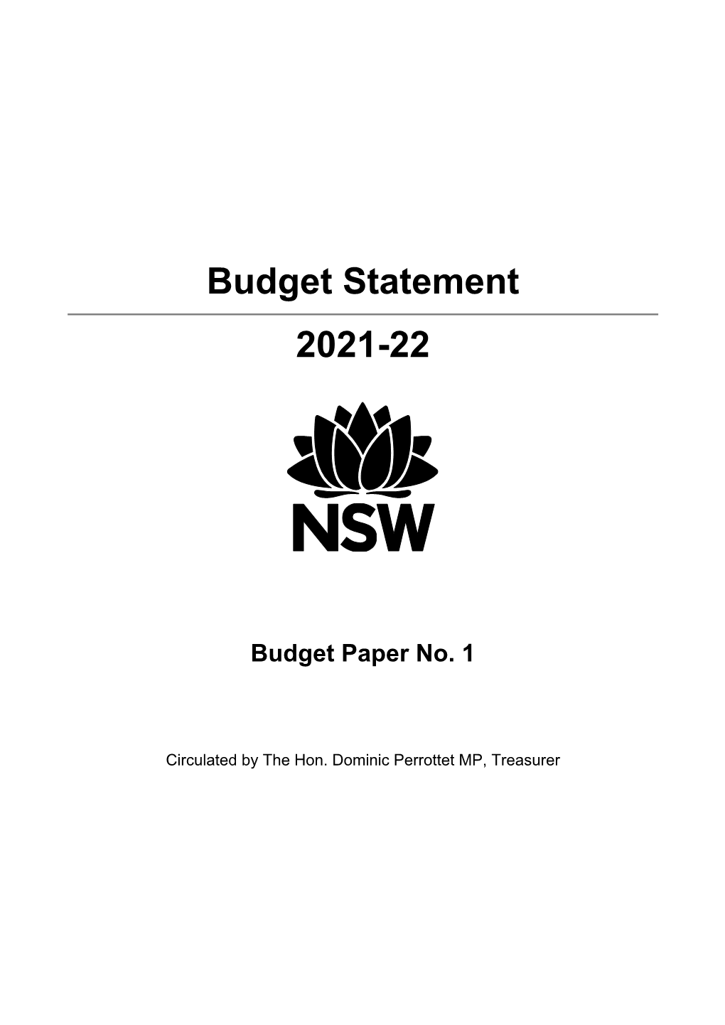 Budget Statement 2021-22