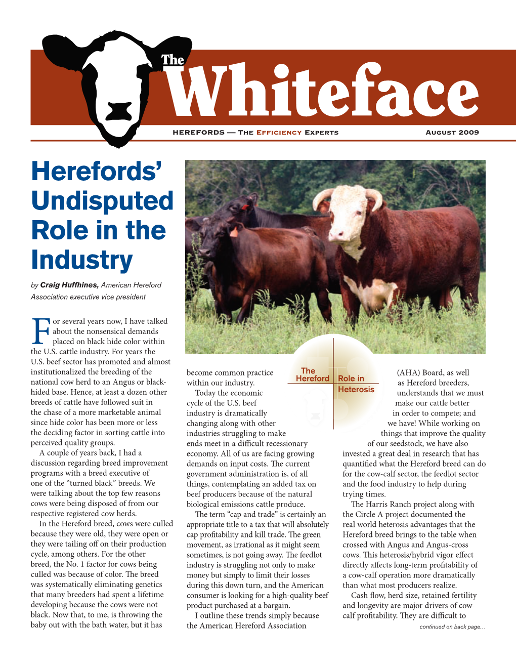 Herefords' Undisputed Role in the Industry