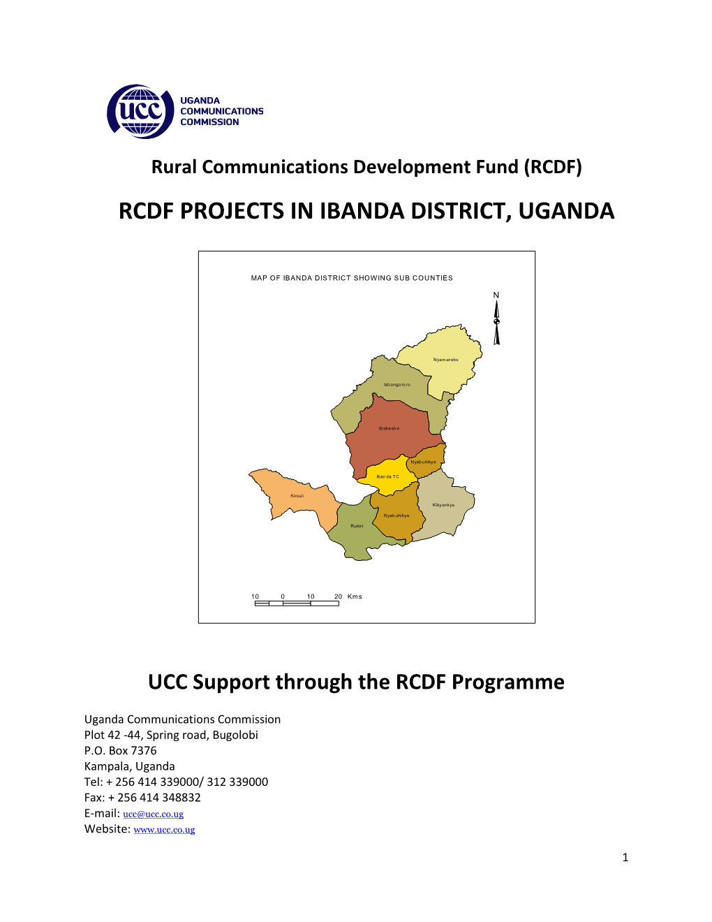 Rcdf Projects in Ibanda District, Uganda