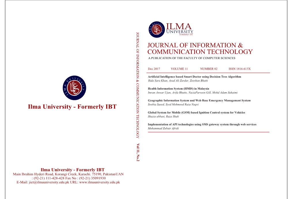 Journal of Information & Communication