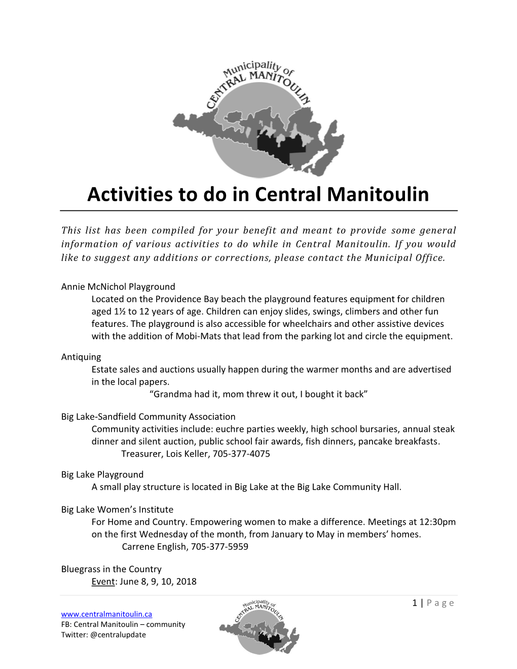 Activities to Do in Central Manitoulin