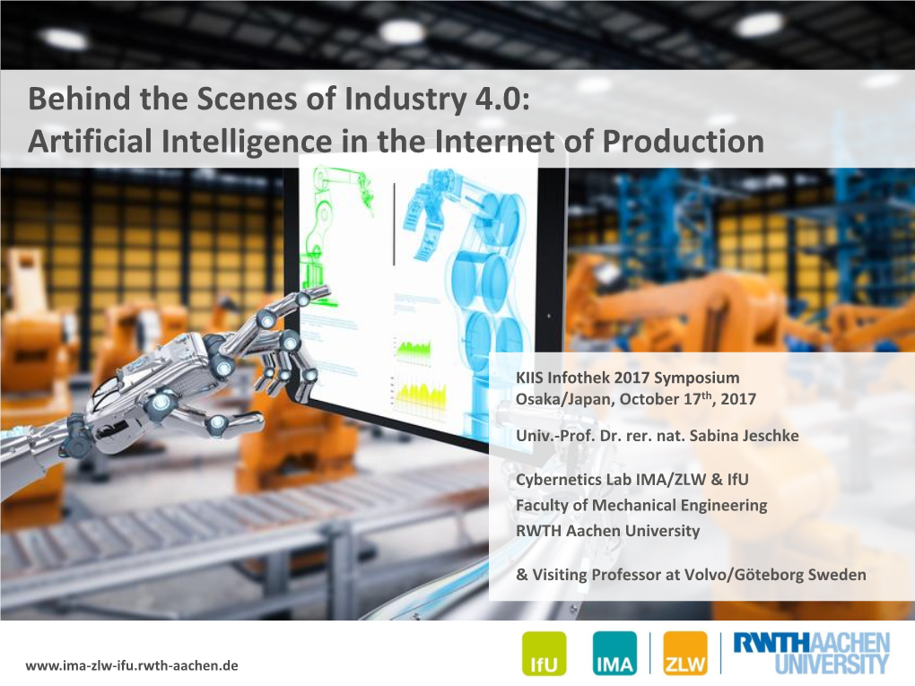 Artificial Intelligence in the Internet of Production