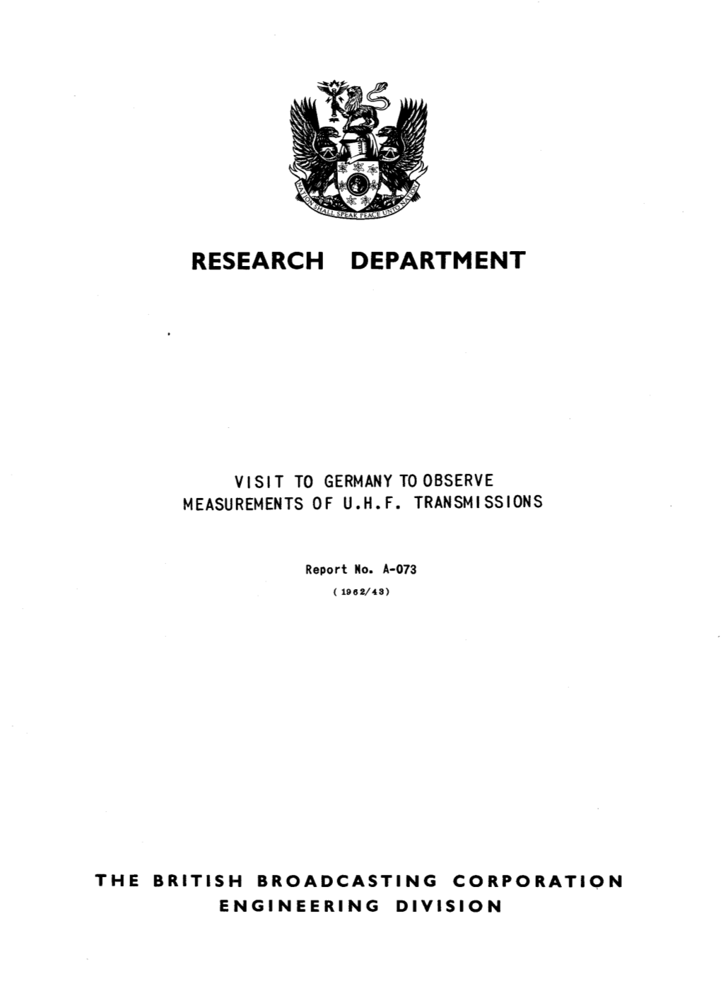 R&D Report 1962-43