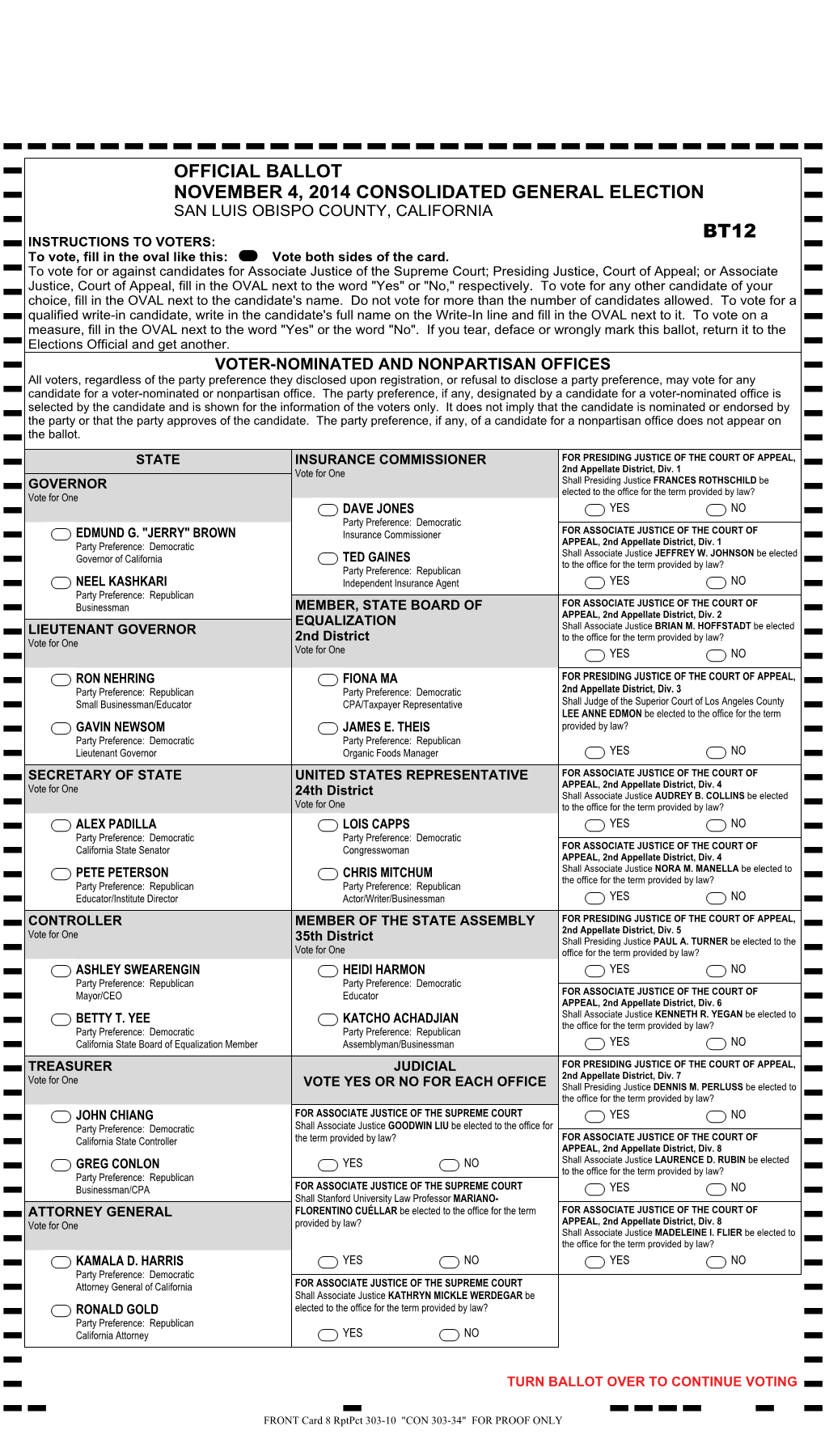 Ballot Type 12