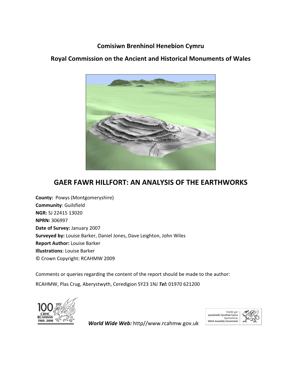 Gaer Fawr Hillfort: an Analysis of the Earthworks