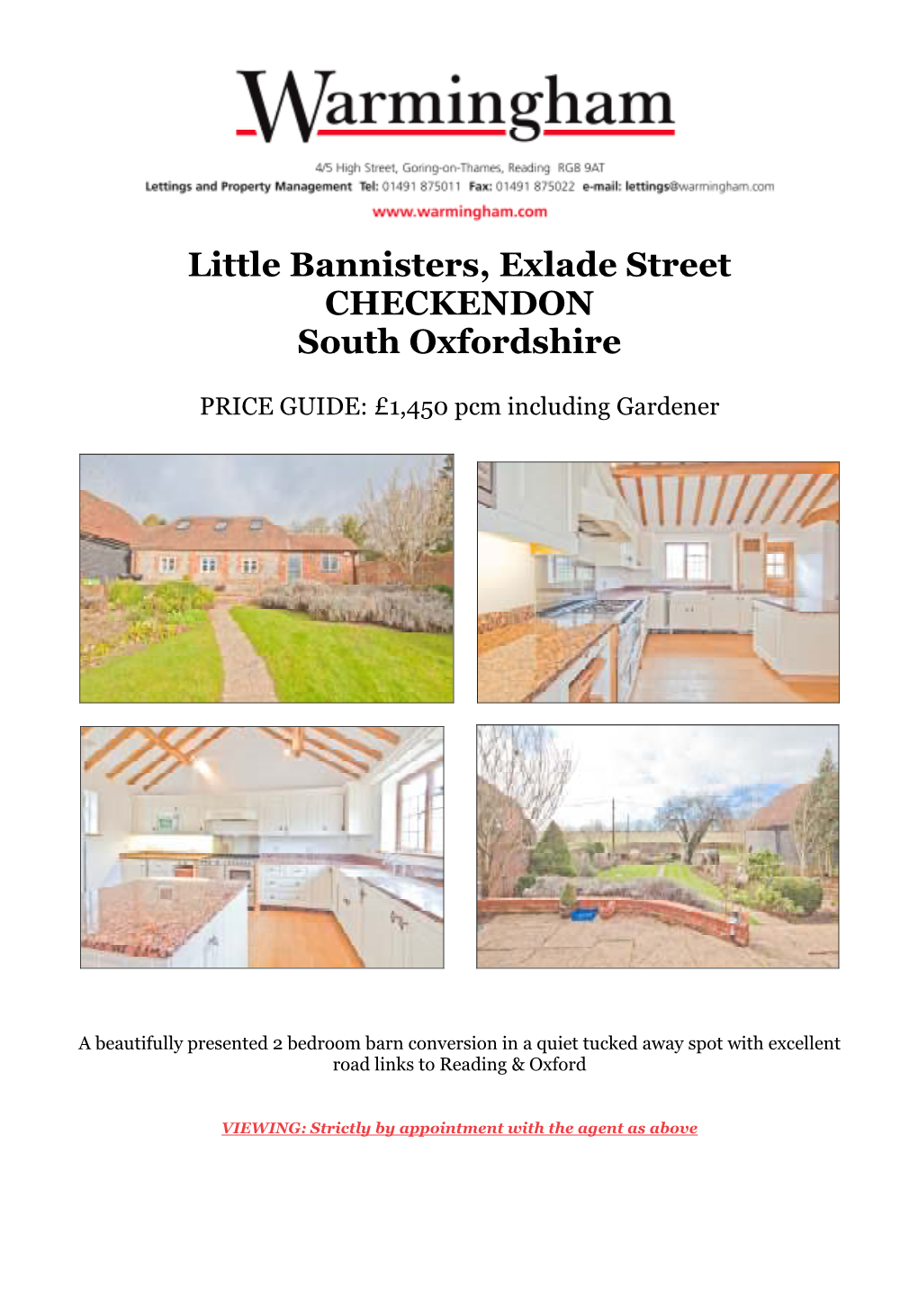 Little Bannisters, Exlade Street CHECKENDON South Oxfordshire