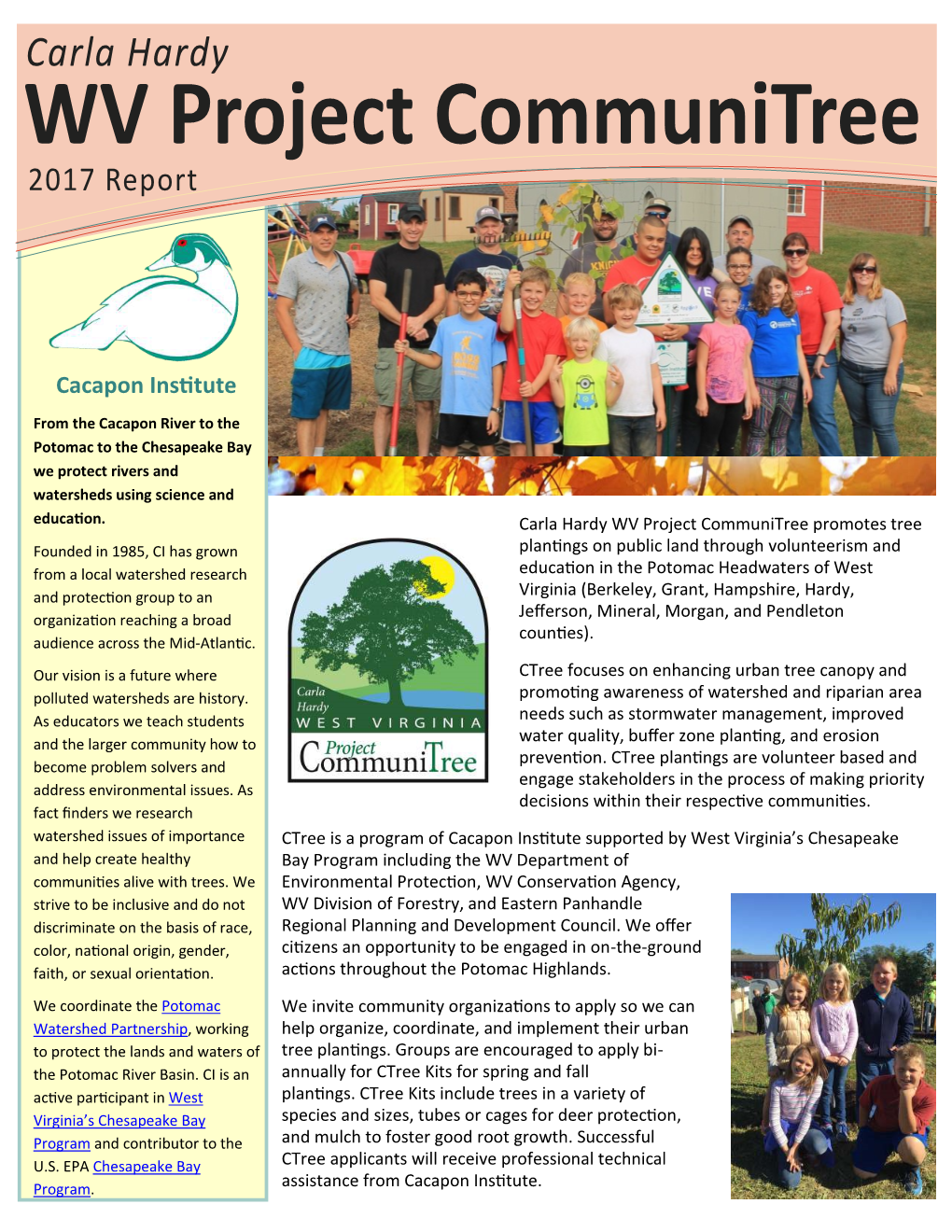 WV Project Communitree 2017 Report