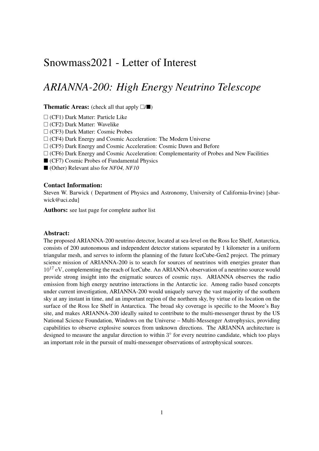 High Energy Neutrino Telescope