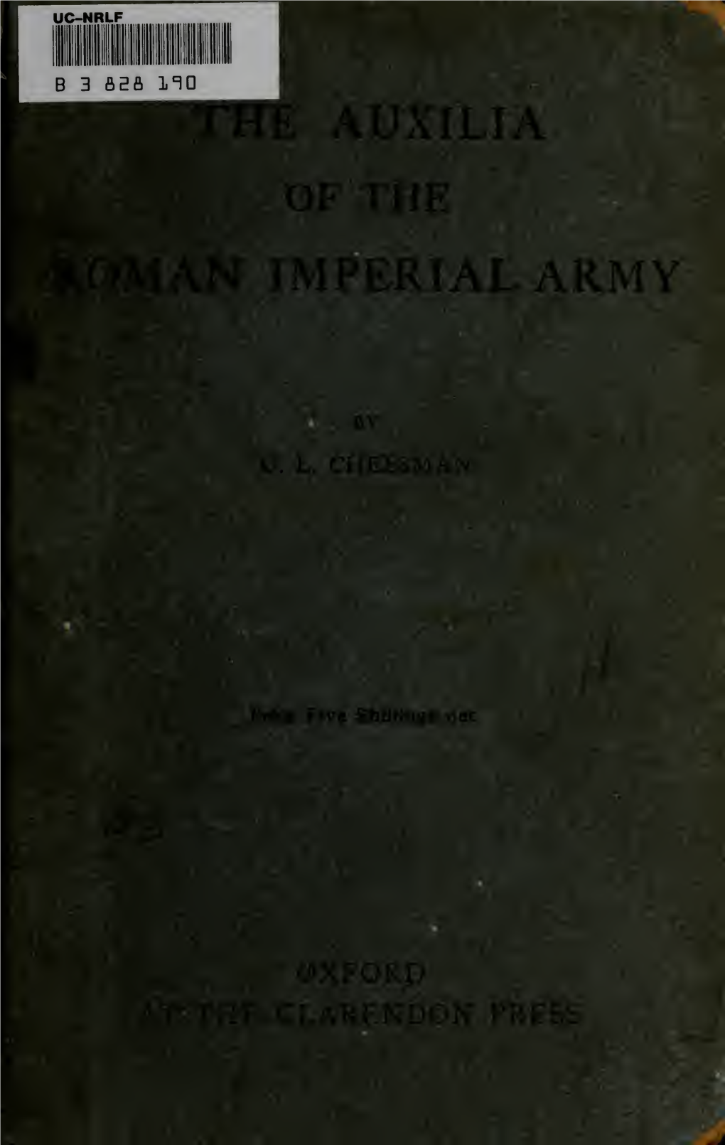 The Auxilia of the Roman Imperial Army