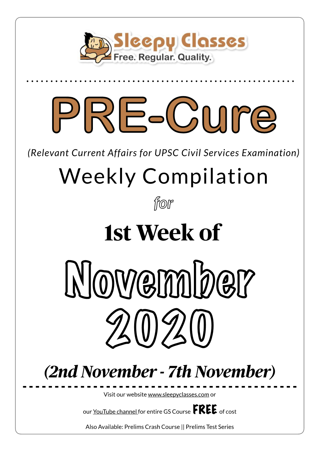 PRE-Cure-Week-1-November.Pdf