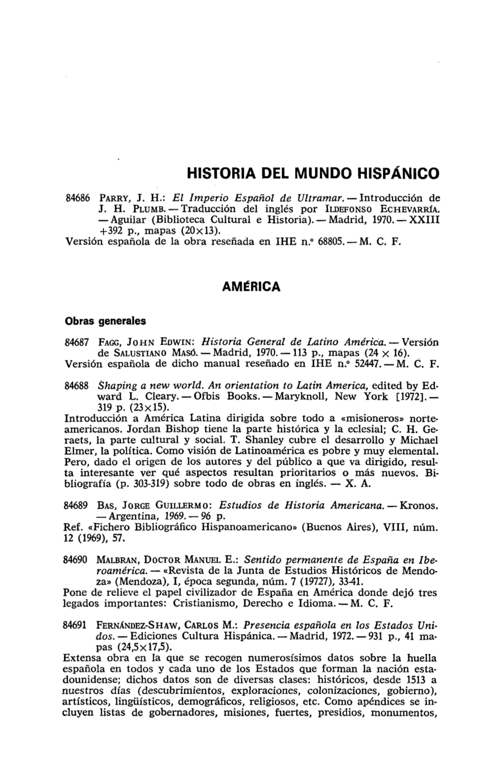 Historia Del Mundo Hispánico