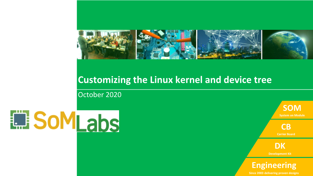 Customizing the Linux Kernel and Device Tree