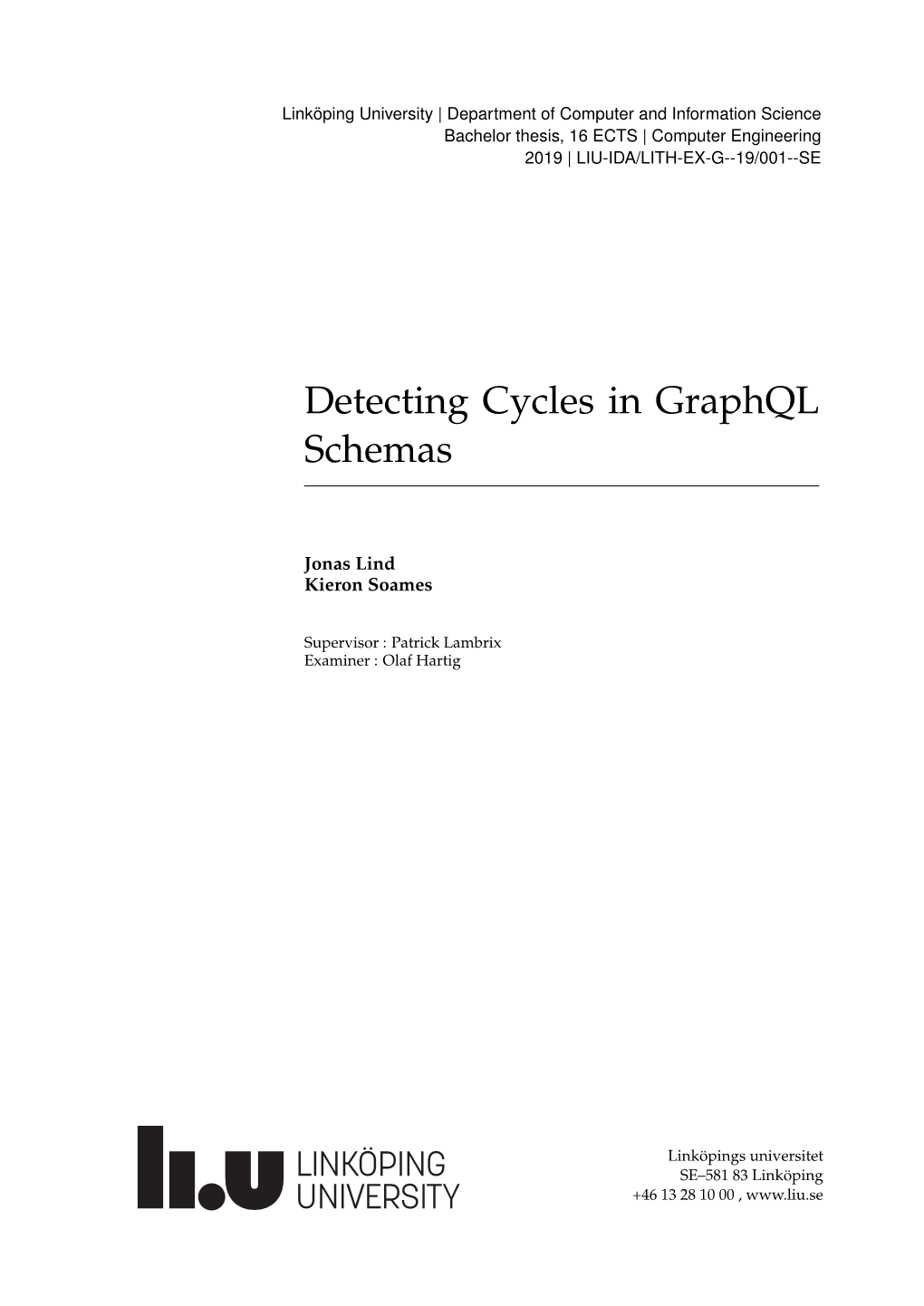 Detecting Cycles in Graphql Schemas