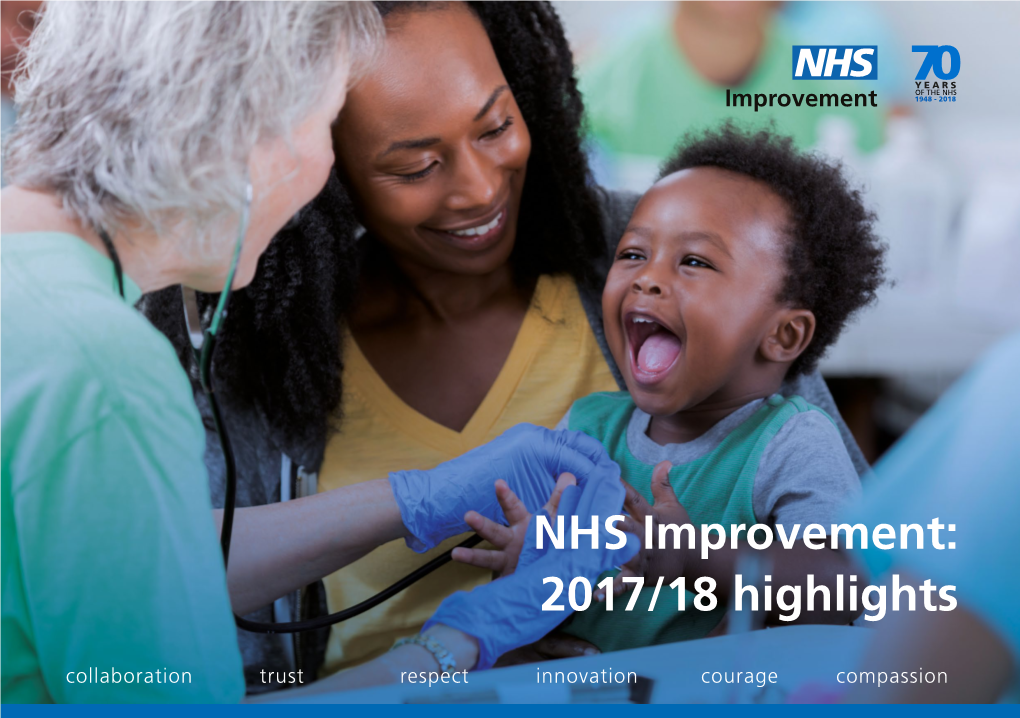 NHS Improvement: Highlights 2017/18