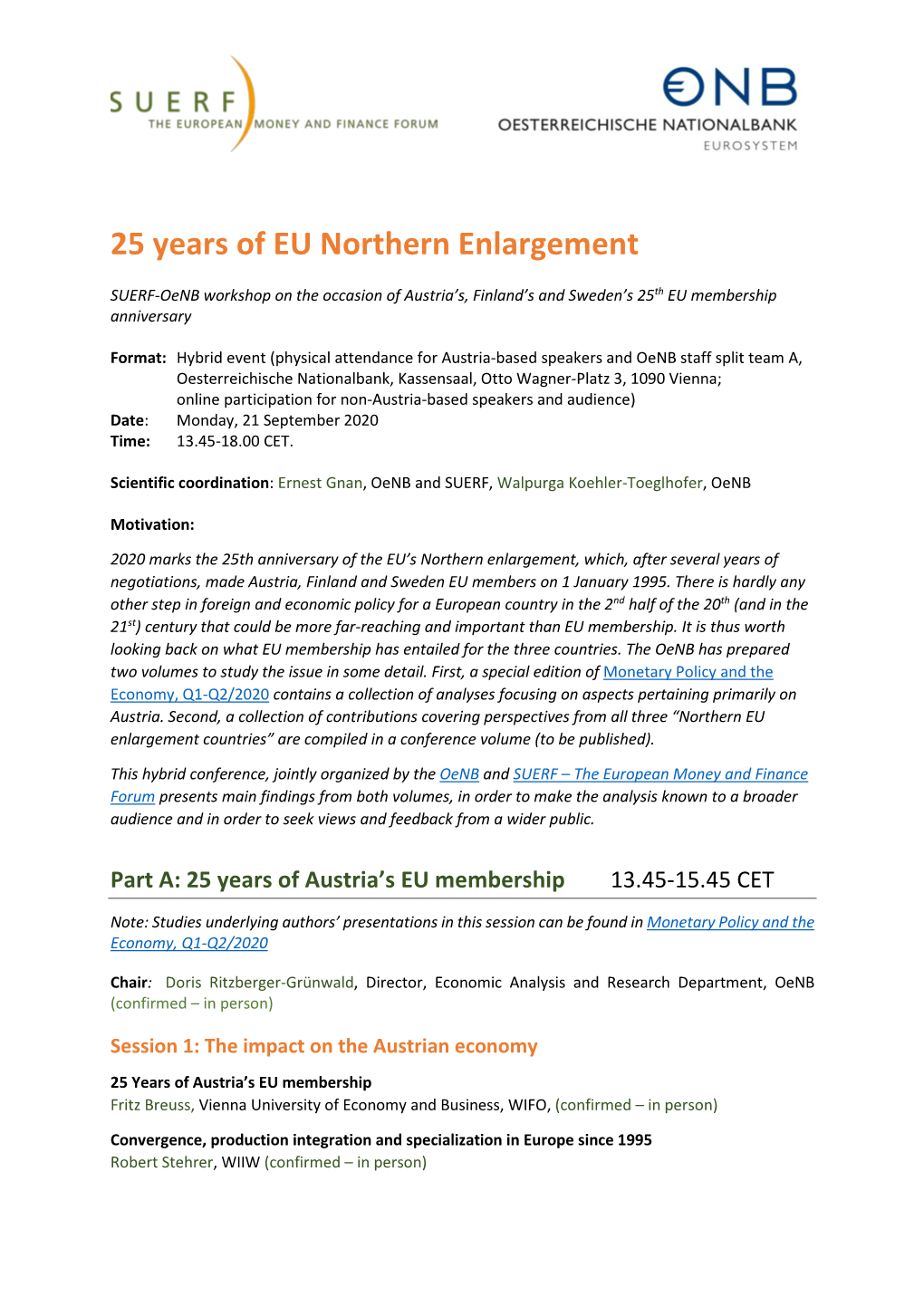25 Years of EU Northern Enlargement