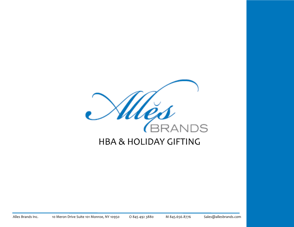 Hba & Holiday Gifting