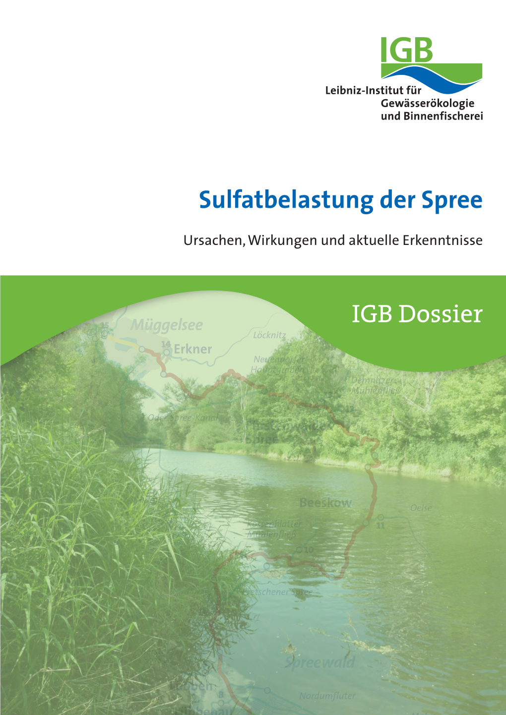 Sulfatbelastung Der Spree IGB Dossier