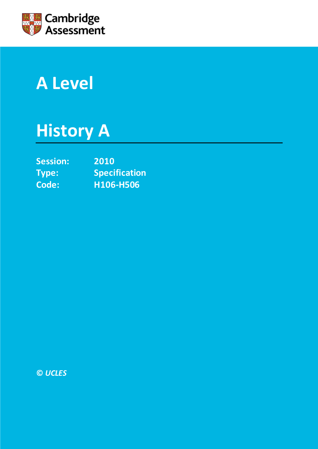 A Level History A