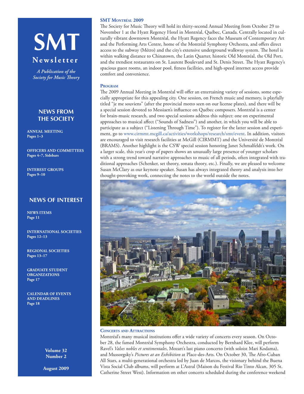 Newsletters, Preliminary Programs, and Other Materials, SMT Newsletter to Save on Postage and Duplication Costs