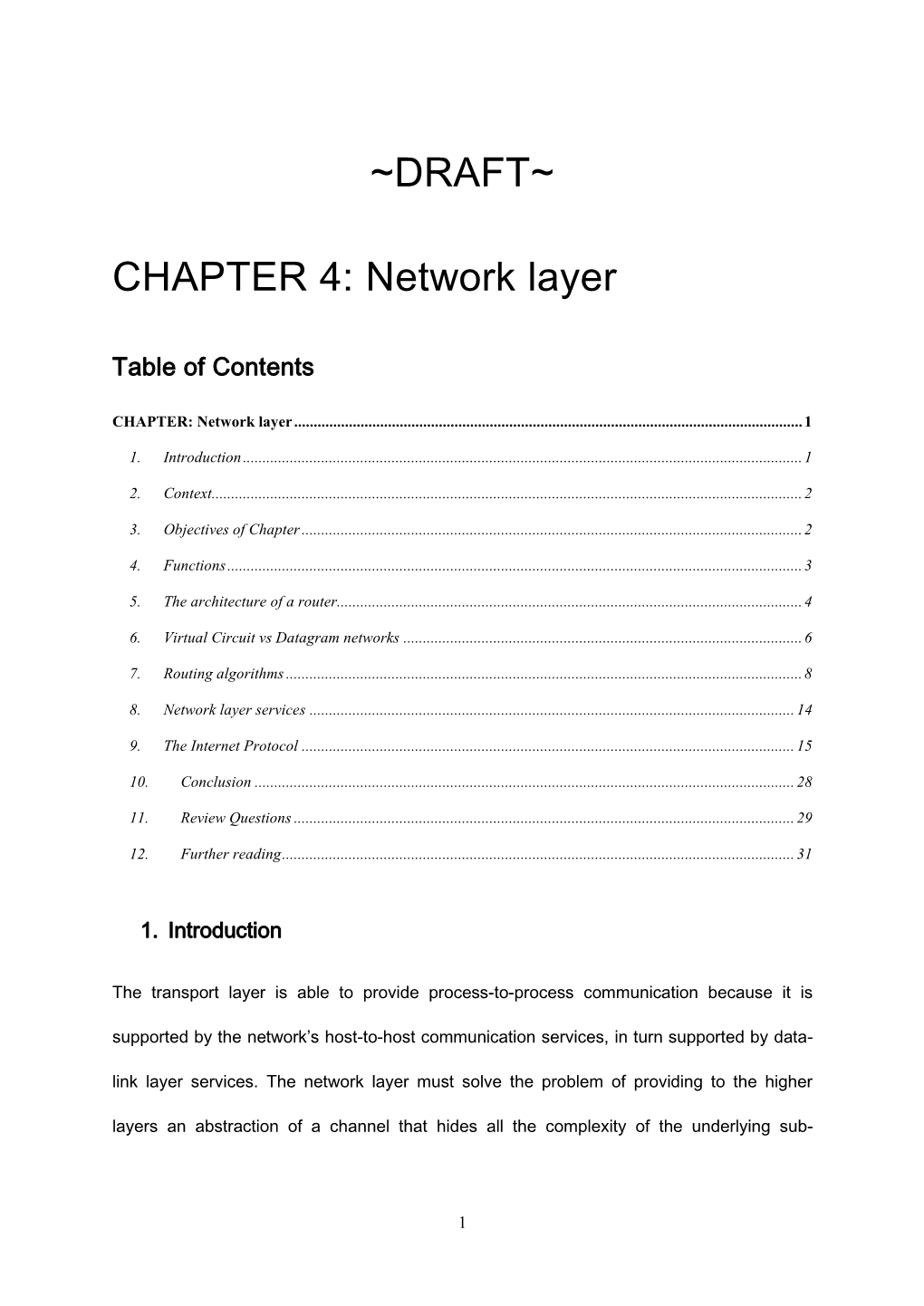 Network Layer