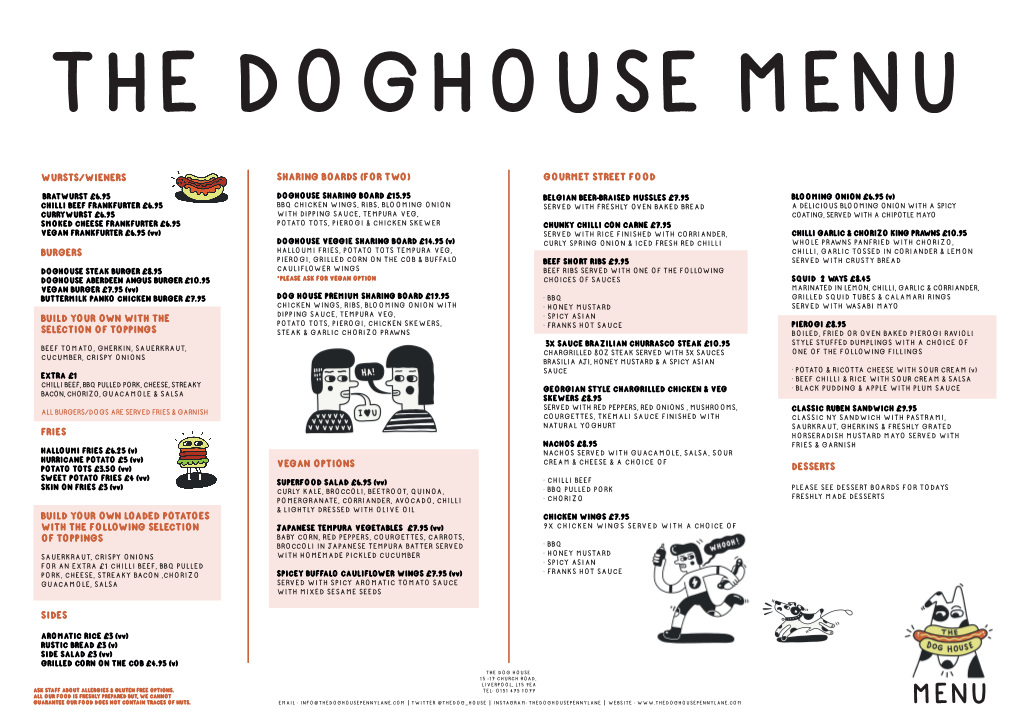 Doghouse Menus