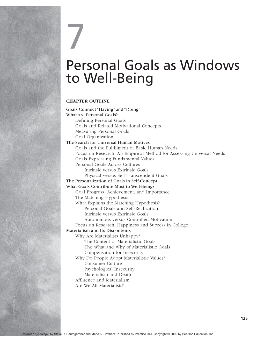 Personal Goals As Windows to Well-Being