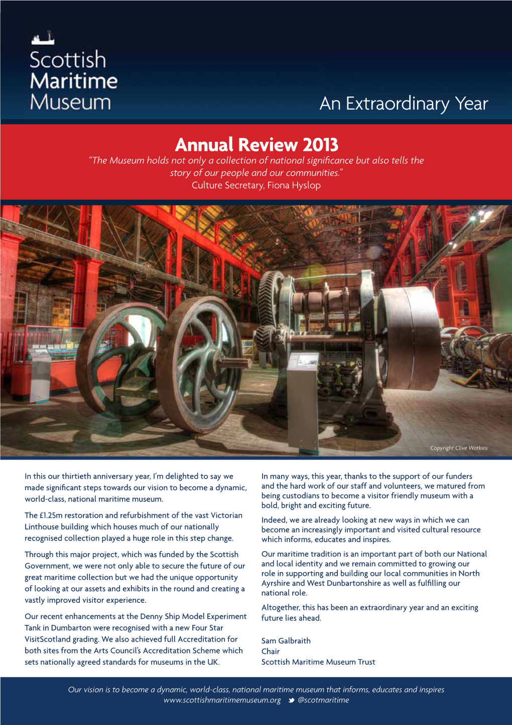 Annual Review 2013 an Extraordinary Year